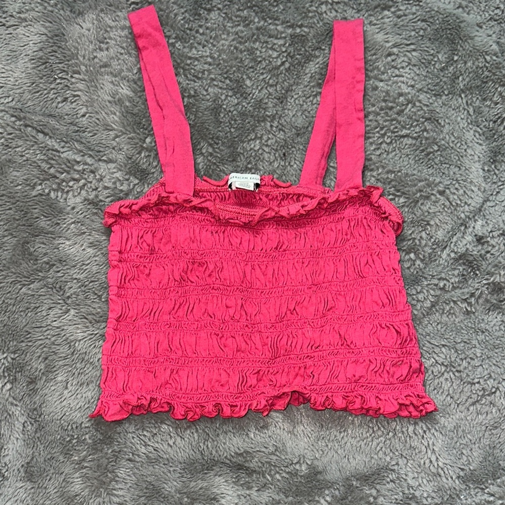 Pink Ruffled Women's Top